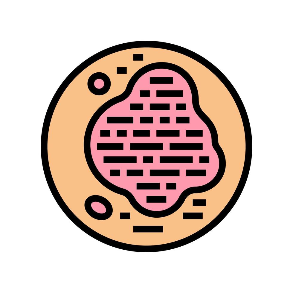psoriasis hudsjukdom färg ikon vektor illustration