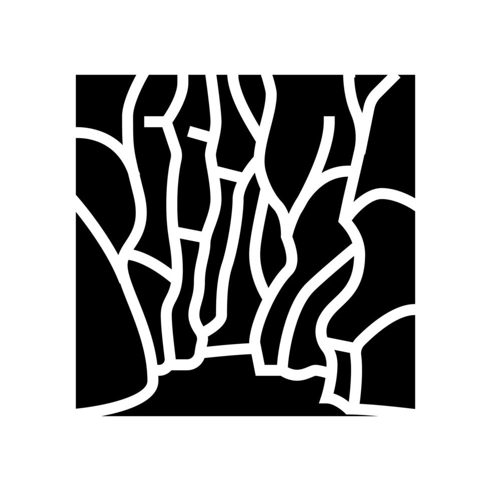 antilope canyon glyph ikon vektorillustration vektor