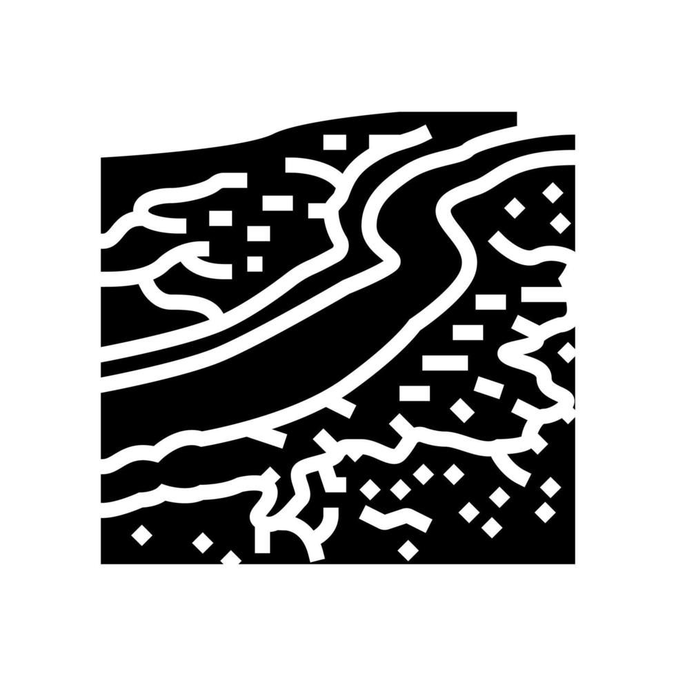 Great Barrier Reef Glyphen-Symbol-Vektor-Illustration vektor