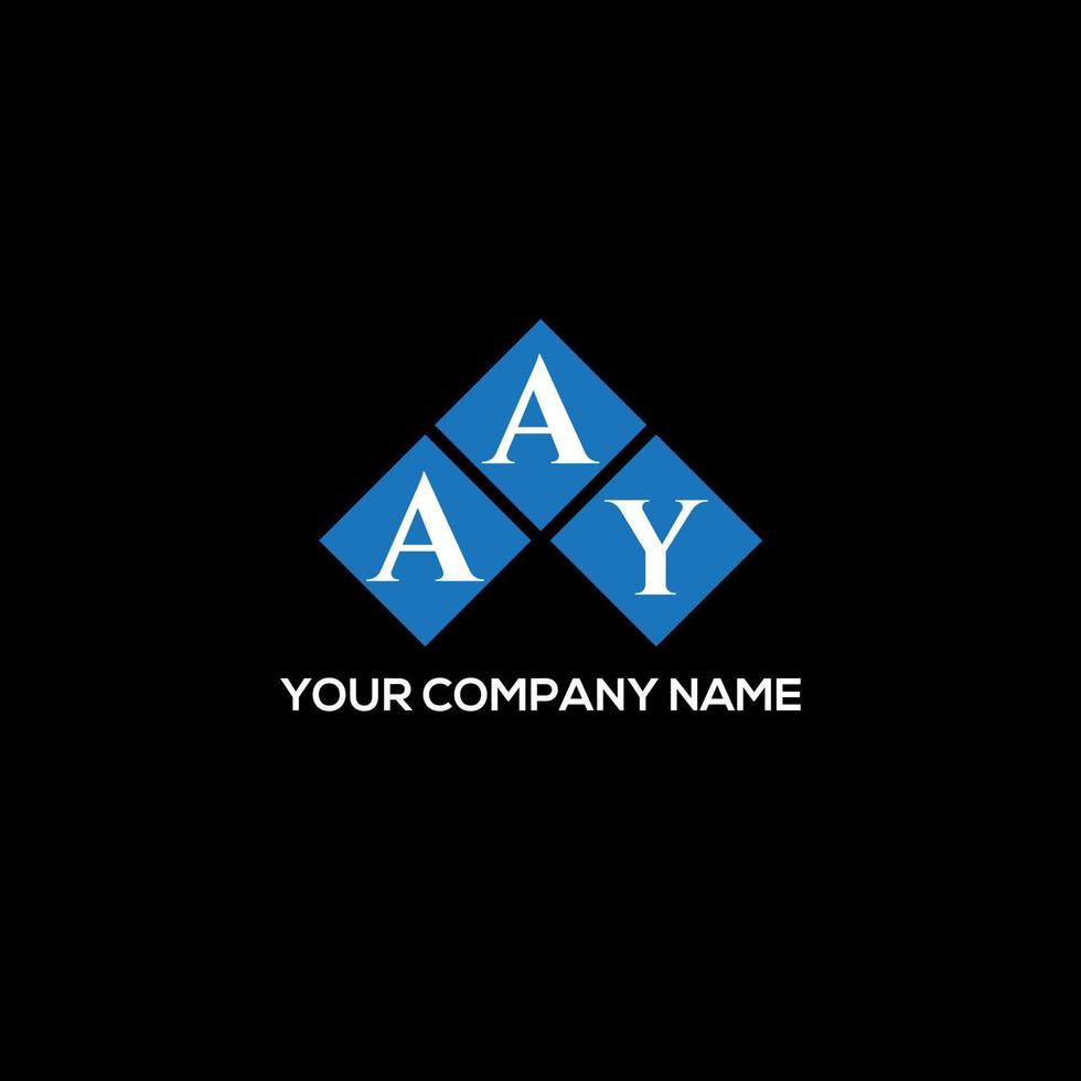 aay brev logotyp design på svart bakgrund. aay kreativa initialer brev logotyp koncept. aay bokstavsdesign. vektor