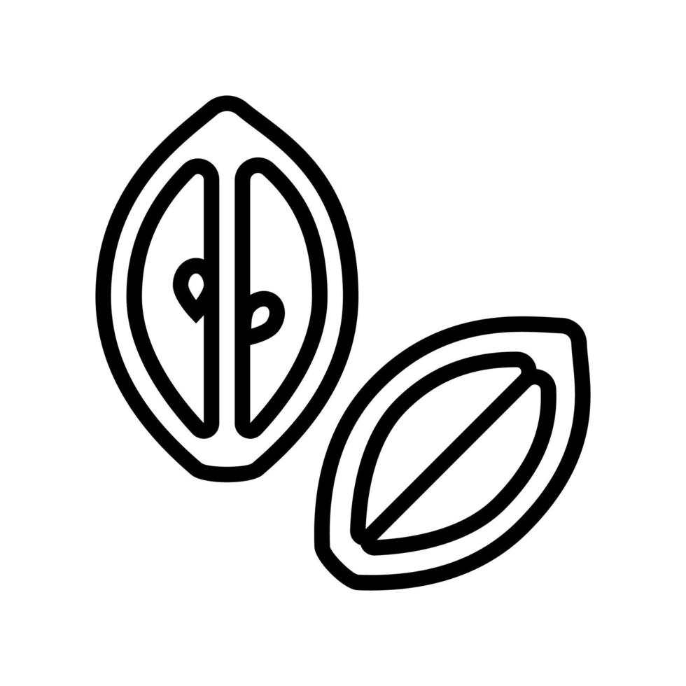 geschnittene Zitrone Symbol Leitung Vektor Illustration