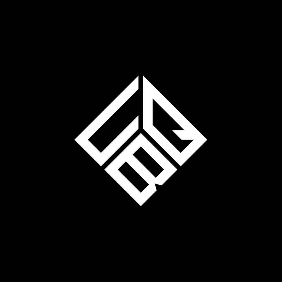 uqb-Buchstaben-Logo-Design auf schwarzem Hintergrund. uqb kreative Initialen schreiben Logo-Konzept. uqb Briefgestaltung. vektor