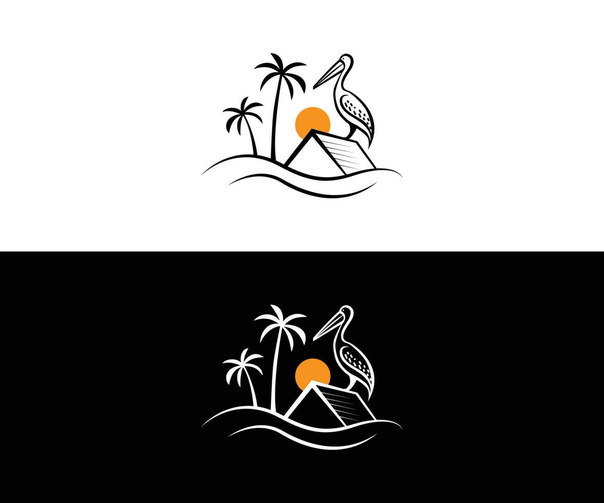 strand logo design vektor