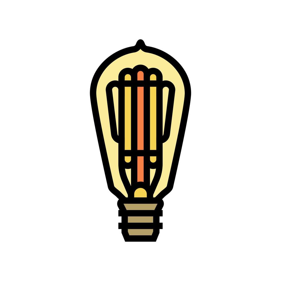 uppfinning glödlampa färg ikon vektorillustration vektor