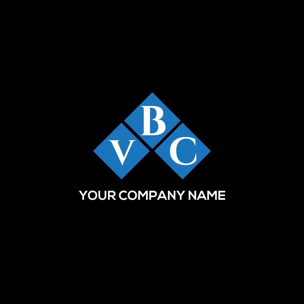 vbc-Buchstaben-Logo-Design auf schwarzem Hintergrund. vbc kreative Initialen schreiben Logo-Konzept. vbc Briefgestaltung. vektor