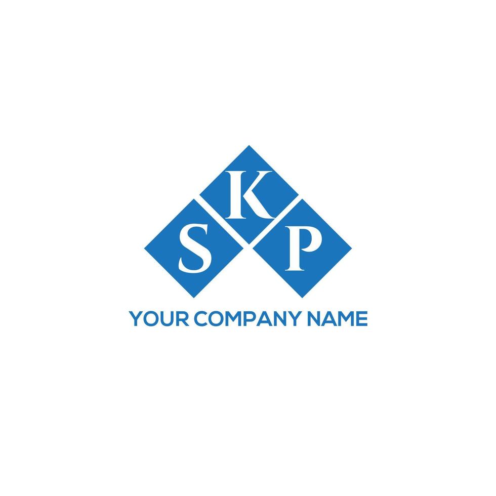 SKP-Brief-Logo-Design auf weißem Hintergrund. skp kreative Initialen schreiben Logo-Konzept. skp Briefgestaltung. vektor