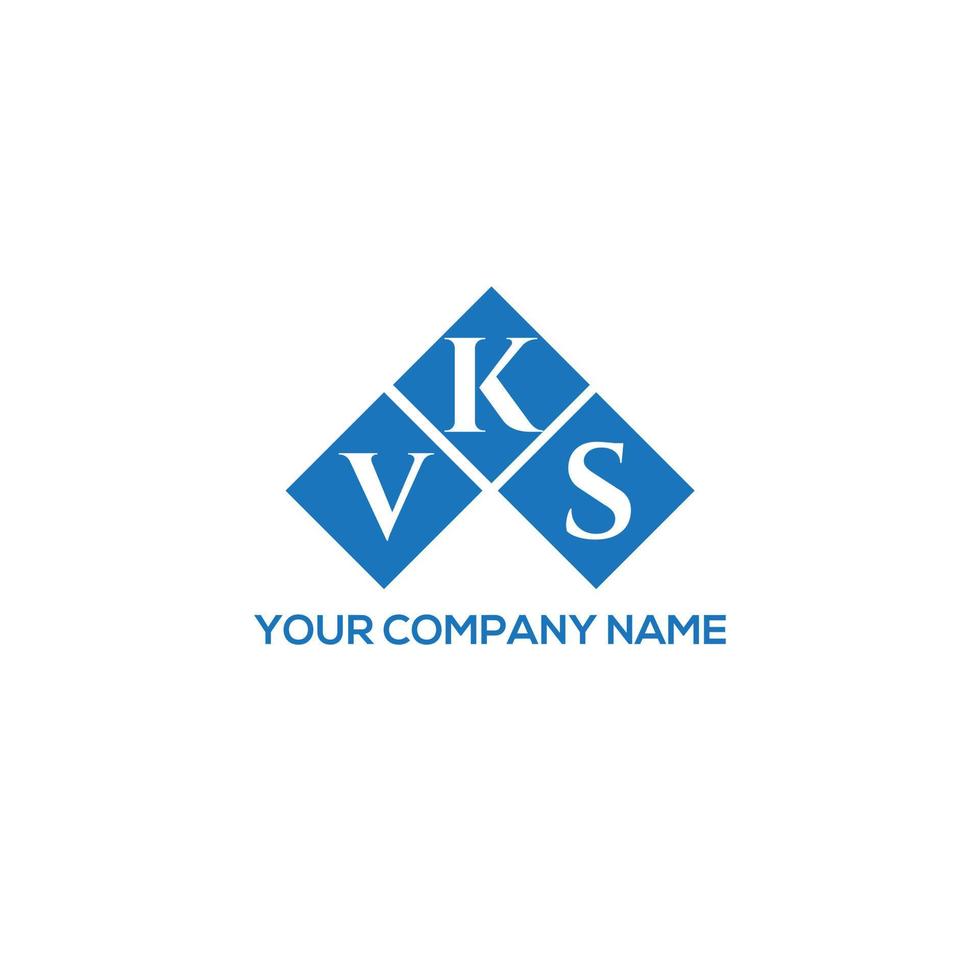 vks brev logotyp design på vit bakgrund. vks kreativa initialer bokstavslogotyp koncept. vks bokstavsdesign. vektor