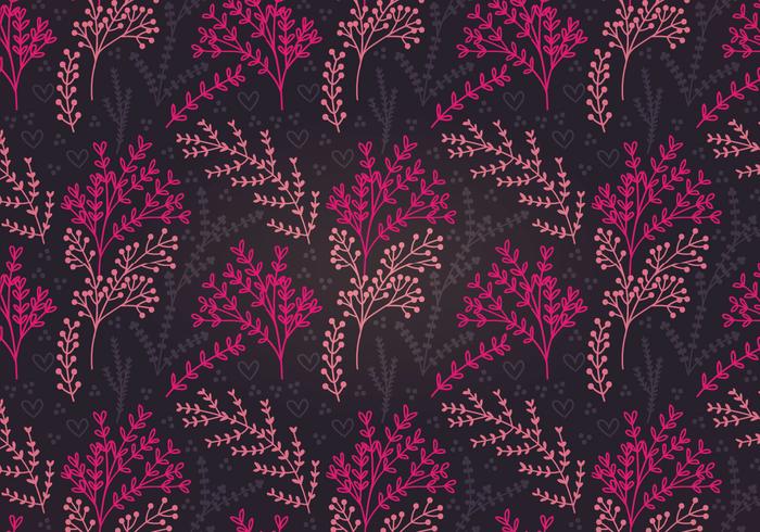 Moody Botaniska Vector Seamless Pattern