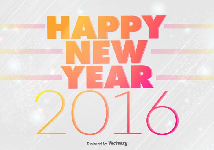 Gott nytt år 2016 Bakgrund vektor