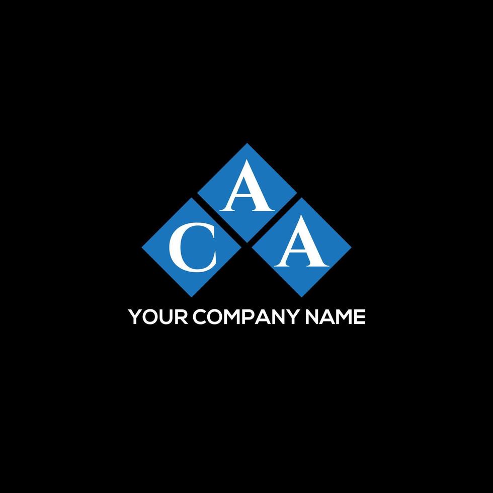 CAA-Brief-Logo-Design auf schwarzem Hintergrund. caa kreatives Initialen-Buchstaben-Logo-Konzept. caa Briefgestaltung. vektor