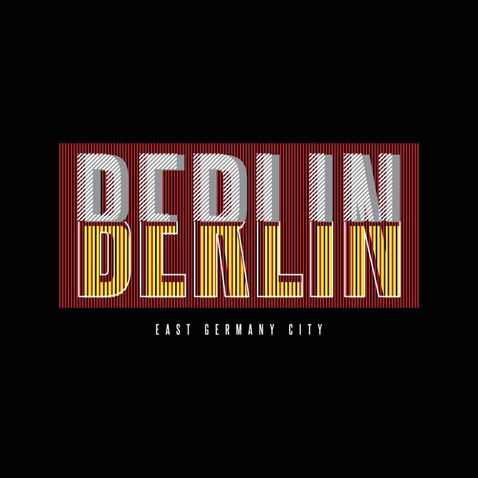 berlin t-shirt och kläder design vektor