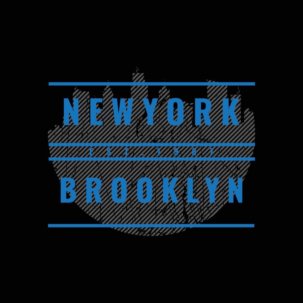 new york brooklyn illustration typografi. perfekt för t-shirtdesign vektor