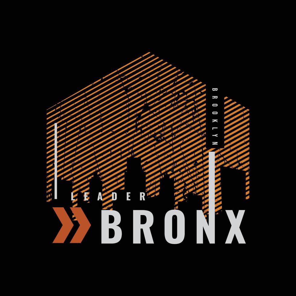 Bronx-Illustrationstypografie. perfekt für T-Shirt-Design vektor