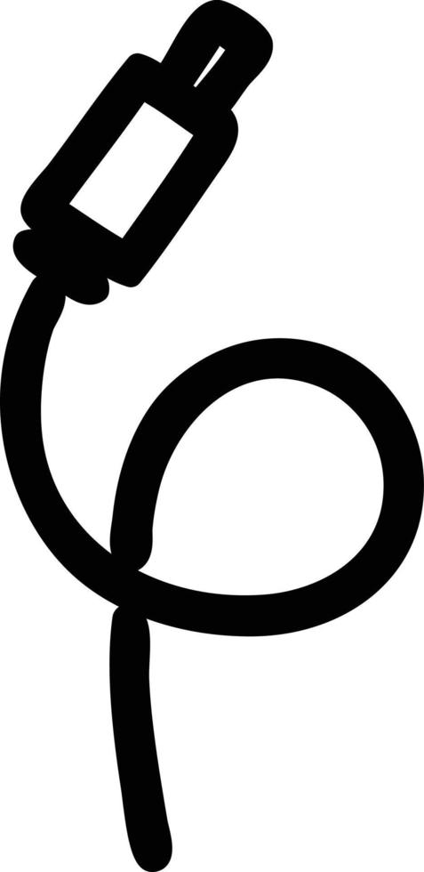 Symbol für elektrischen Stecker vektor