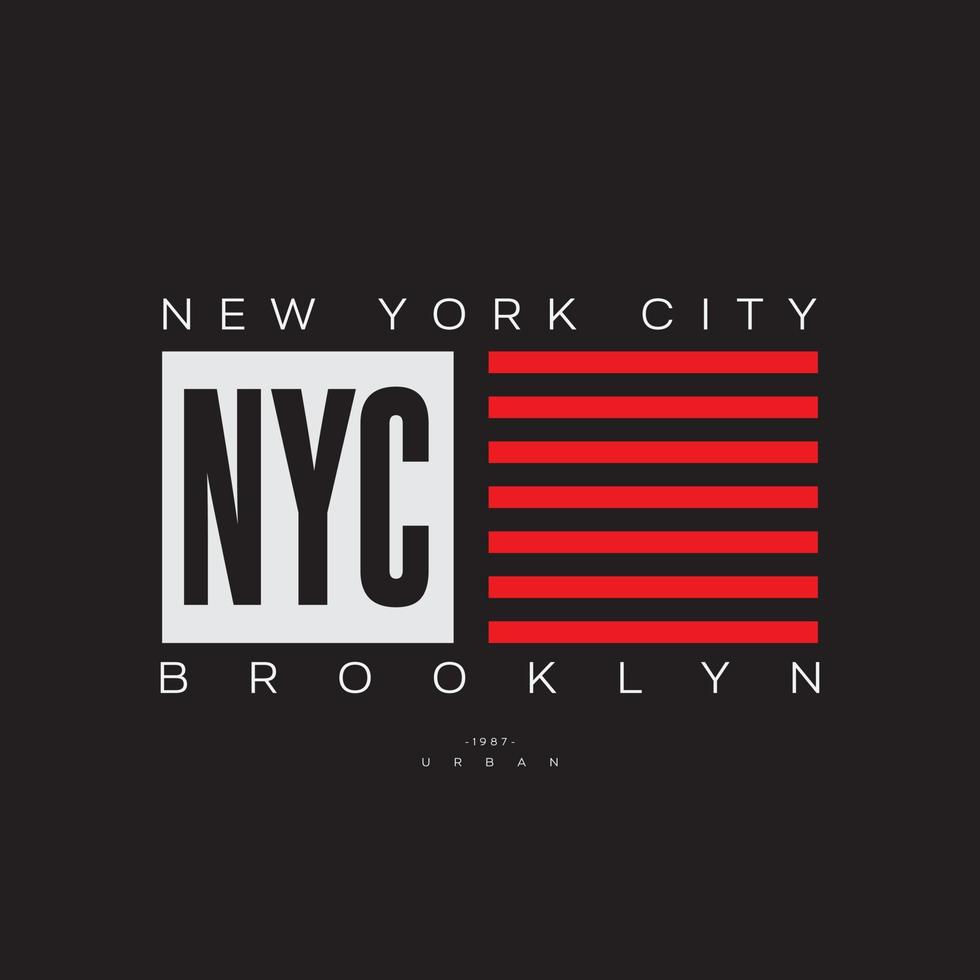 new york city illustration typografi vektor t-shirt design