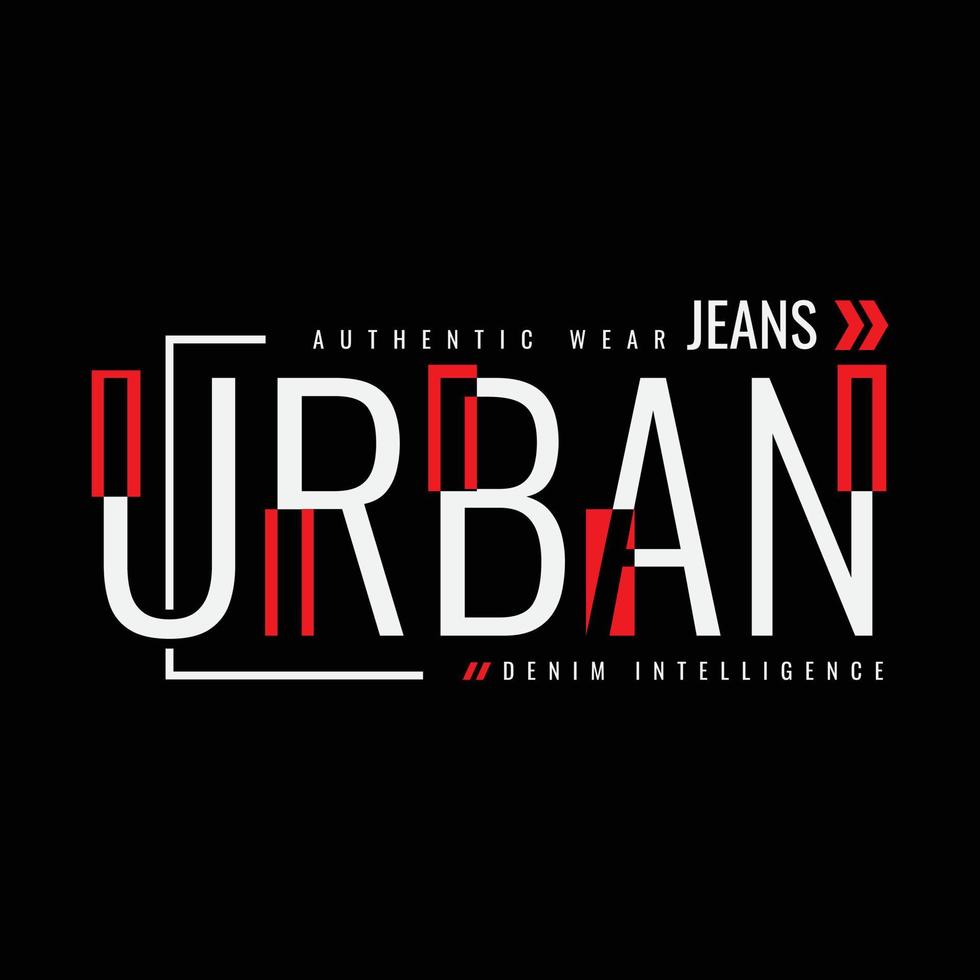 urbanes T-Shirt- und Bekleidungsdesign vektor