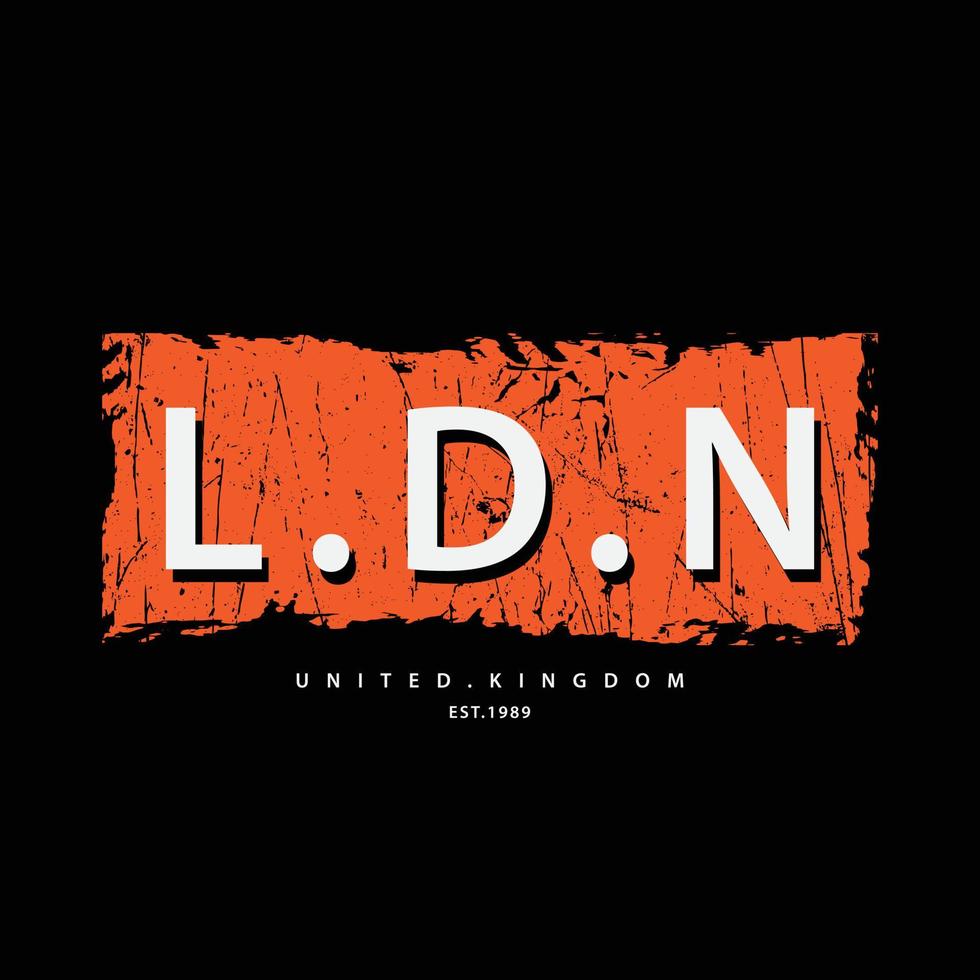 london illustration typografie vektor t-shirt design