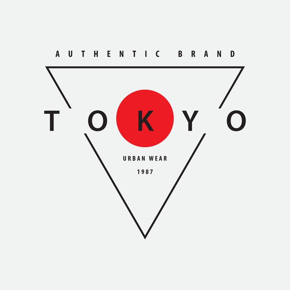 tokio illustration typografie. perfekt für T-Shirt-Design vektor