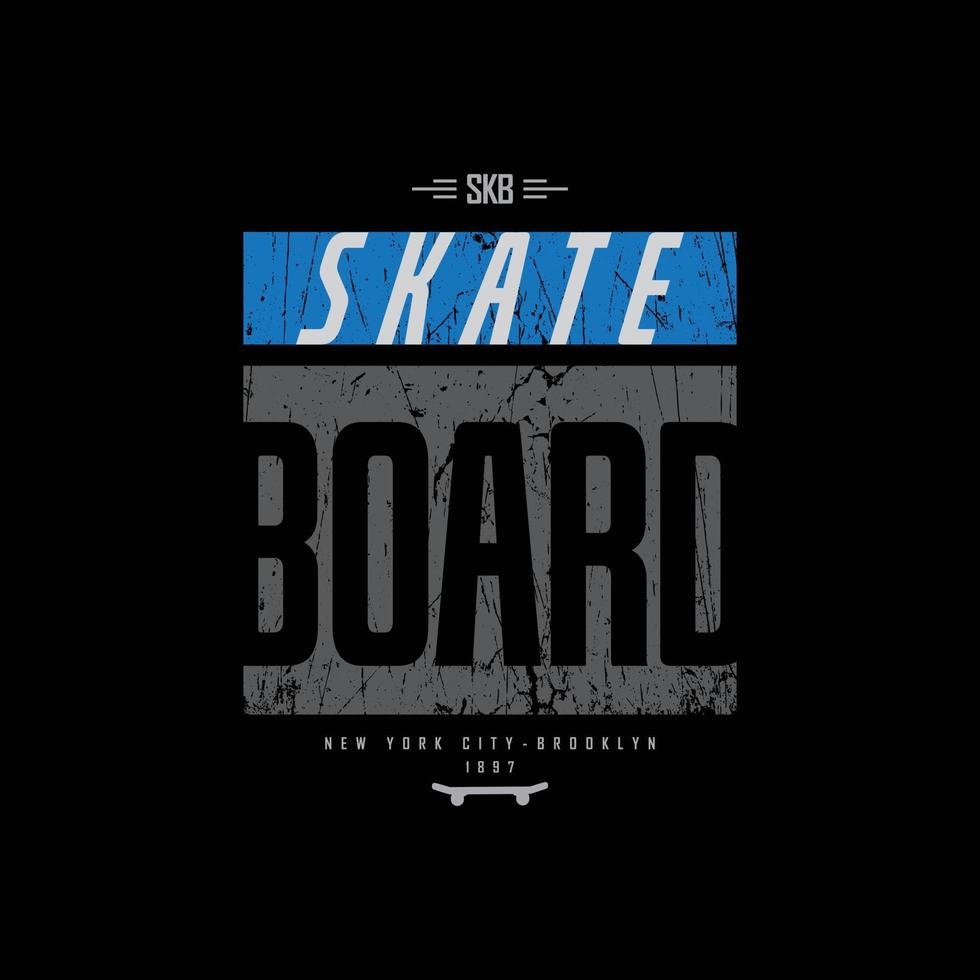 Skateboard-T-Shirt und Bekleidungsdesign vektor