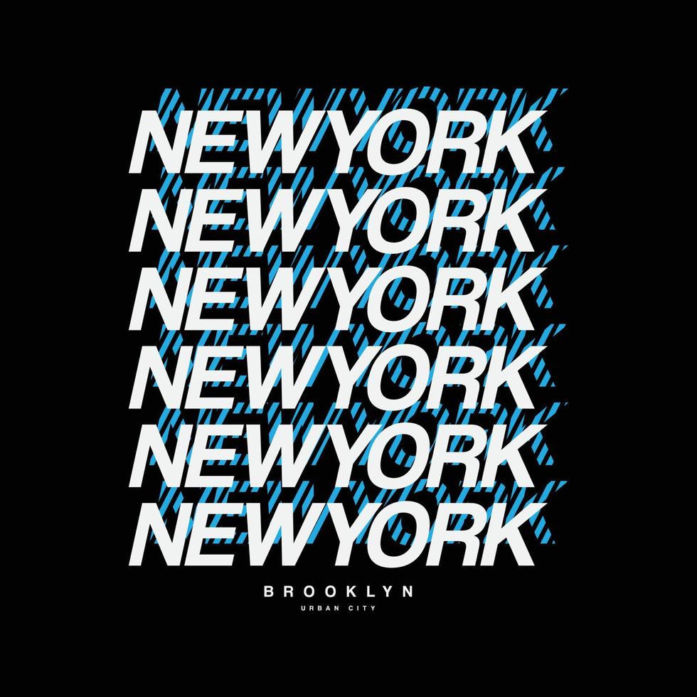 new york brooklyn illustrationstypografie. perfekt für T-Shirt-Design vektor