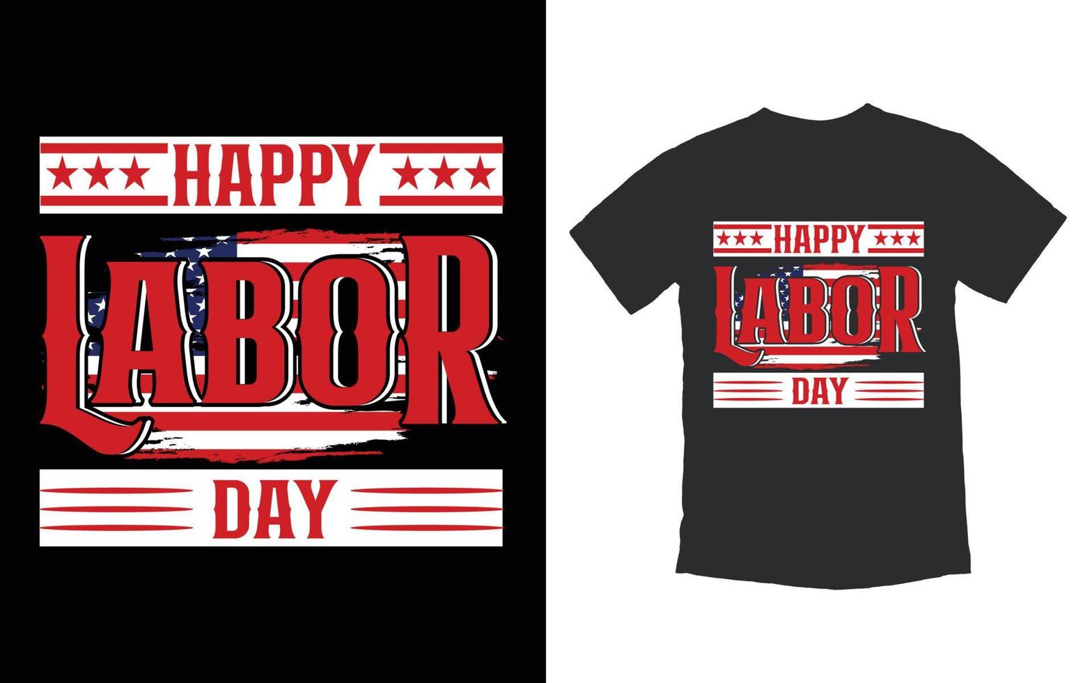 trendig labor day t-shirt design vektor