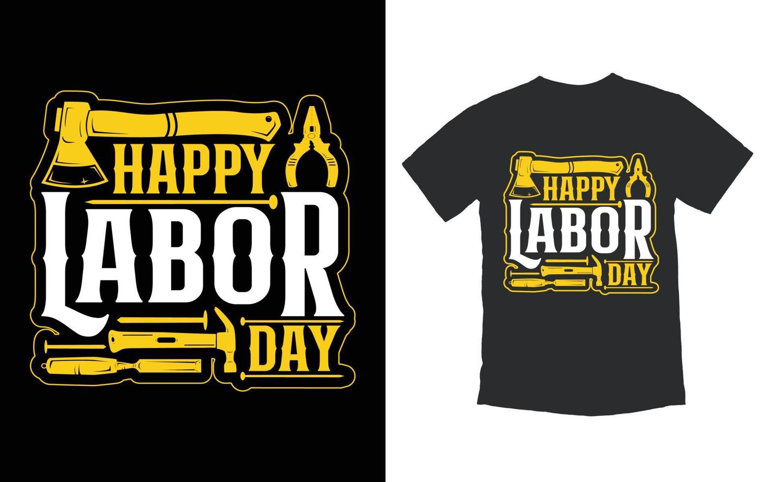 trendig labor day t-shirt design vektor