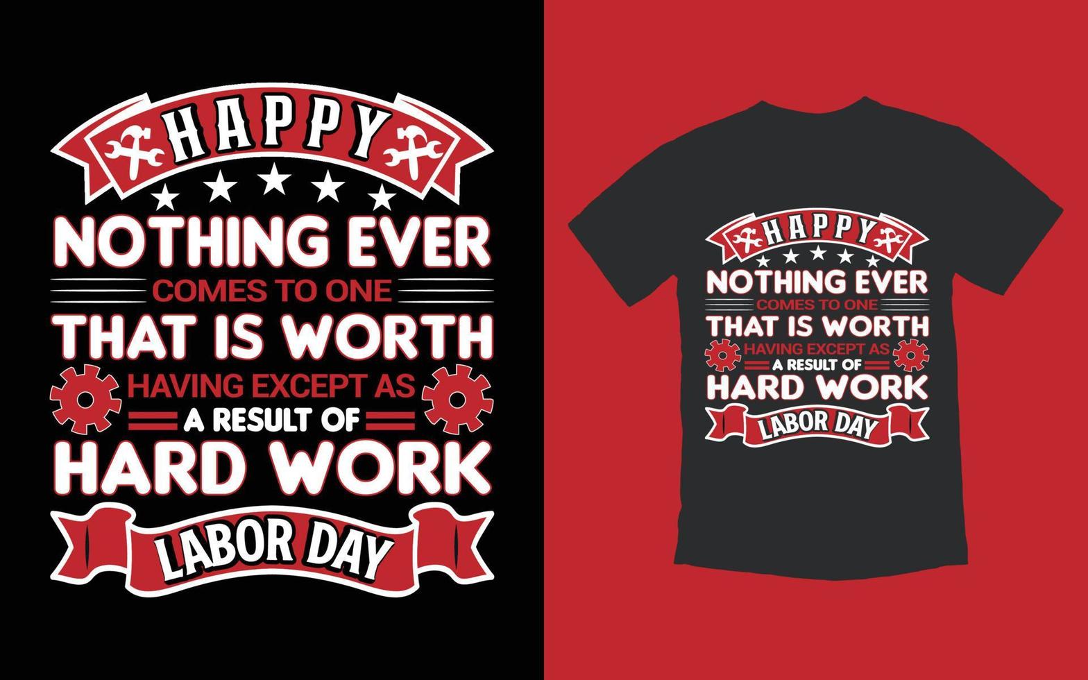 trendig labor day t-shirt design vektor