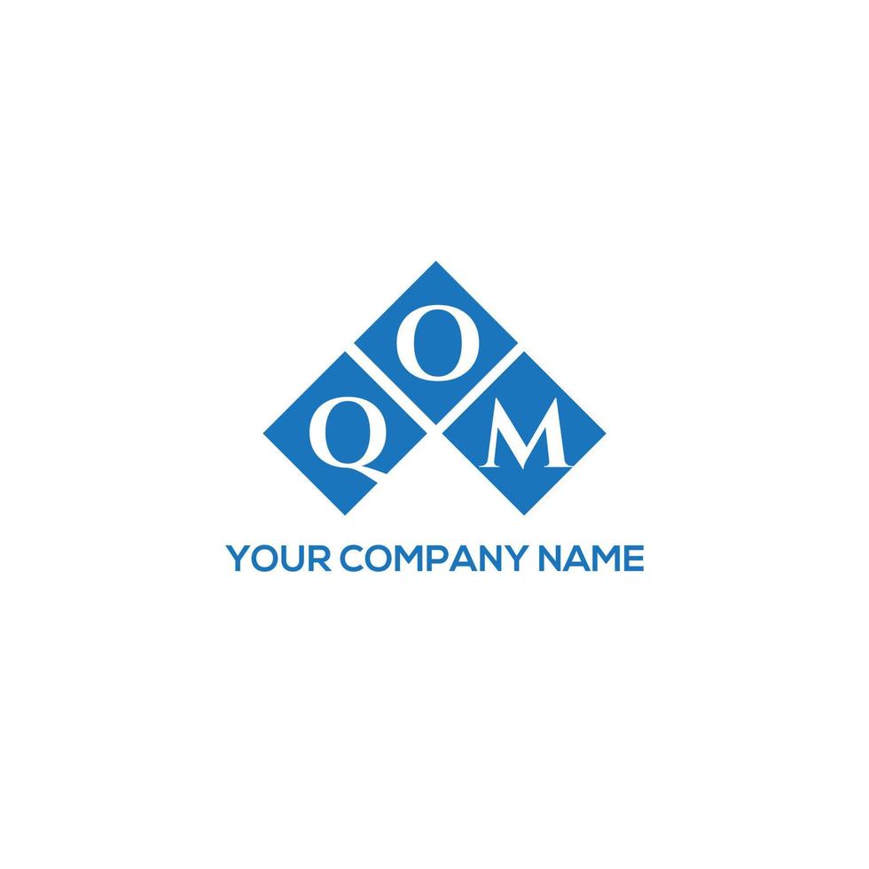 qom brev logotyp design på vit bakgrund. qom kreativa initialer brev logotyp koncept. qom bokstavsdesign. vektor