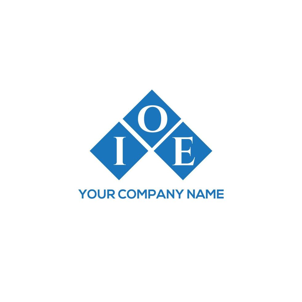 ioe-Buchstaben-Logo-Design auf weißem Hintergrund. ioe kreative Initialen schreiben Logo-Konzept. ioe Briefgestaltung. vektor