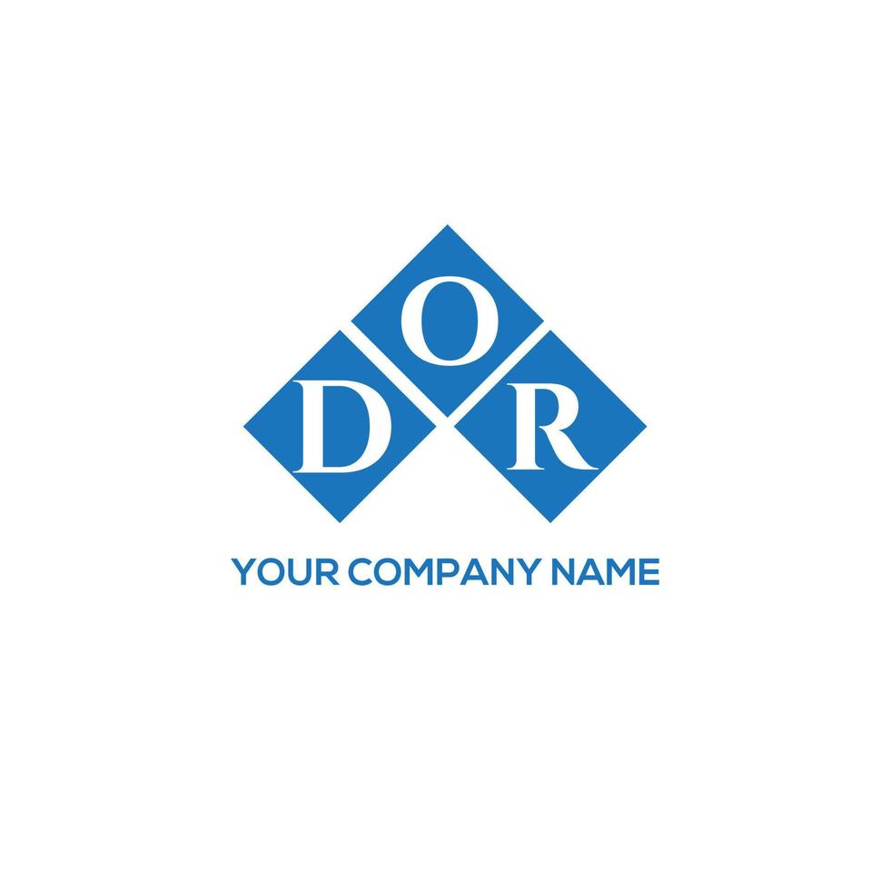 dor brev logotyp design på vit bakgrund. dor kreativa initialer brev logotyp koncept. dor bokstavsdesign. vektor