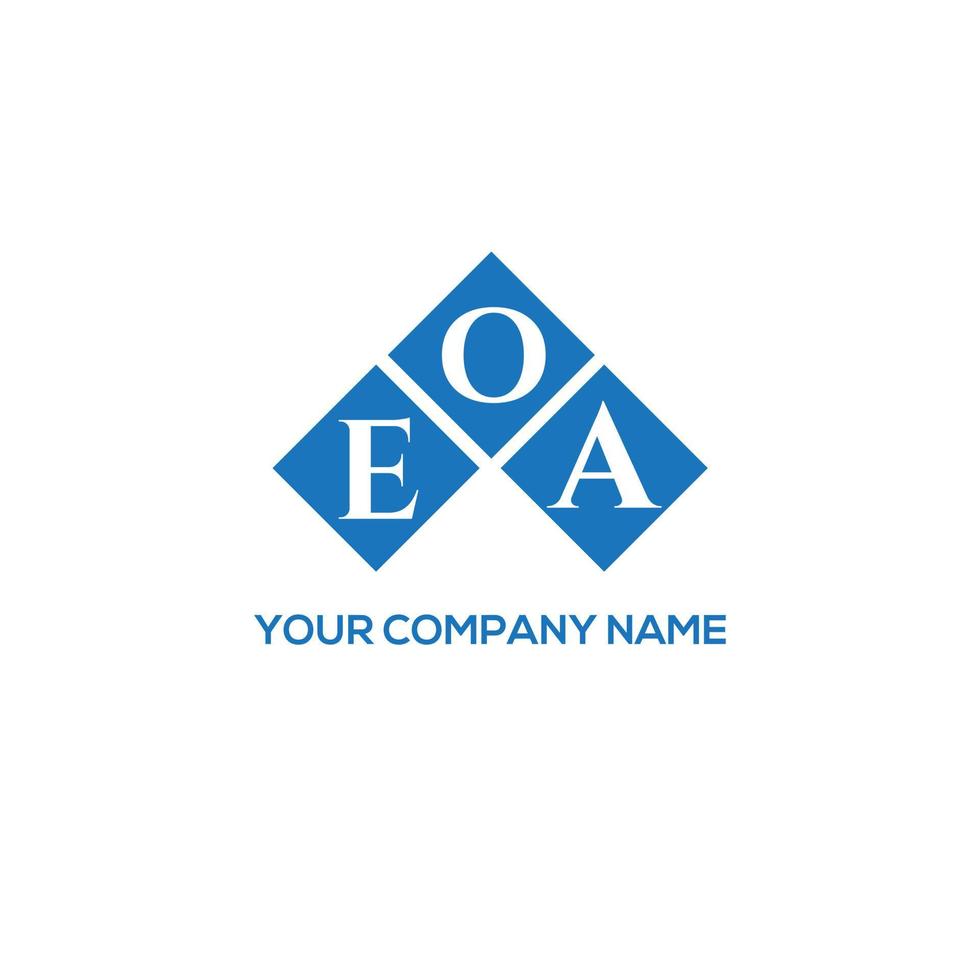 Eoa-Brief-Logo-Design auf weißem Hintergrund. eoa kreative Initialen schreiben Logo-Konzept. eoa Briefgestaltung. vektor