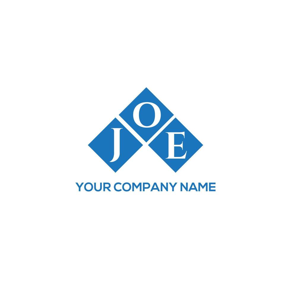 Joe-Brief-Logo-Design auf weißem Hintergrund. joe kreative initialen schreiben logokonzept. Joe Briefdesign. vektor