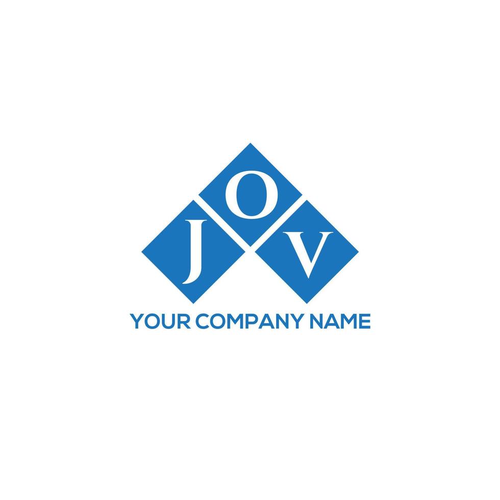 jov brev logotyp design på vit bakgrund. jov kreativa initialer brev logotyp koncept. jov bokstavsdesign. vektor