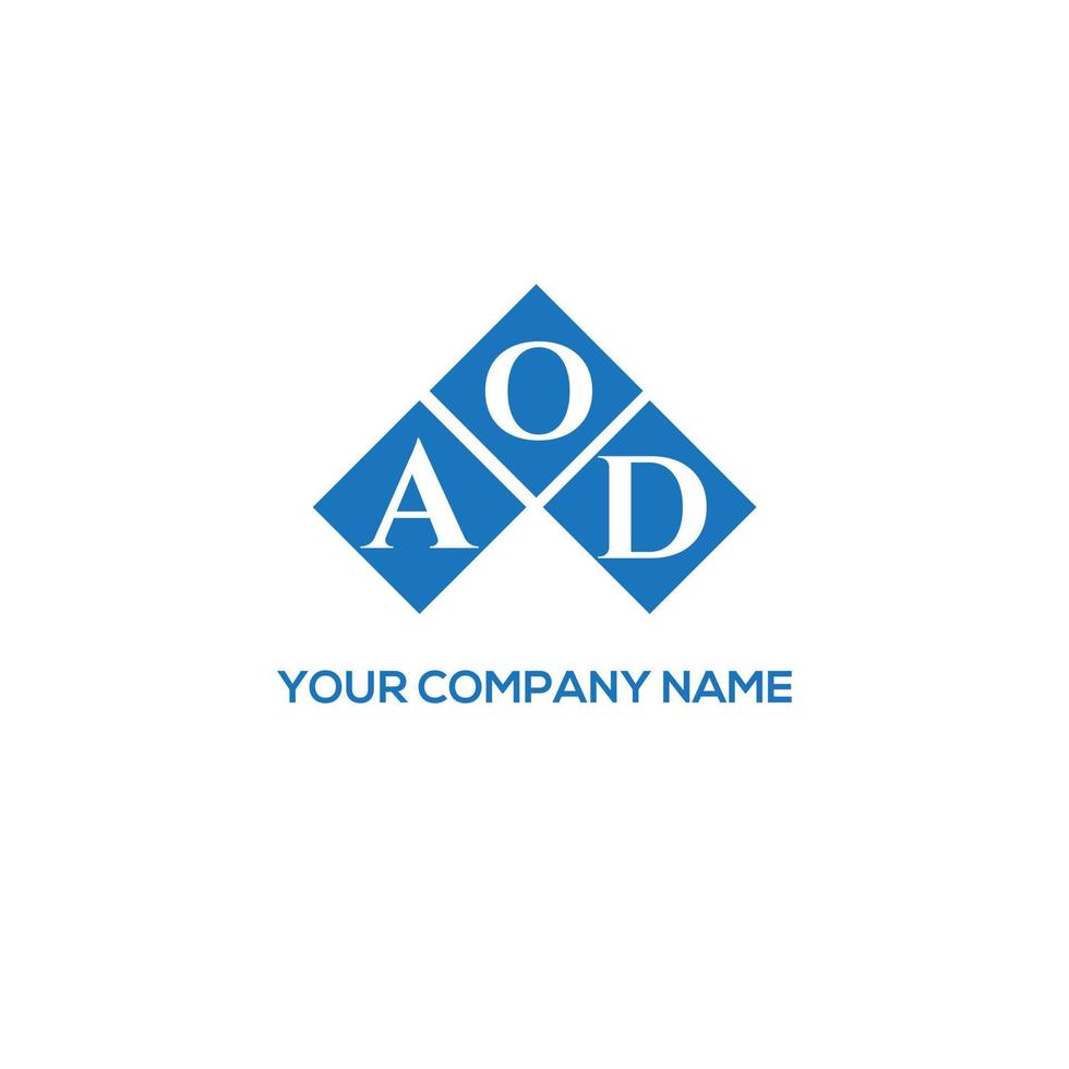 aod kreatives Initialen-Buchstaben-Logo-Konzept. aod-Buchstaben-Design.aod-Buchstaben-Logo-Design auf weißem Hintergrund. aod kreatives Initialen-Buchstaben-Logo-Konzept. aod Briefgestaltung. vektor