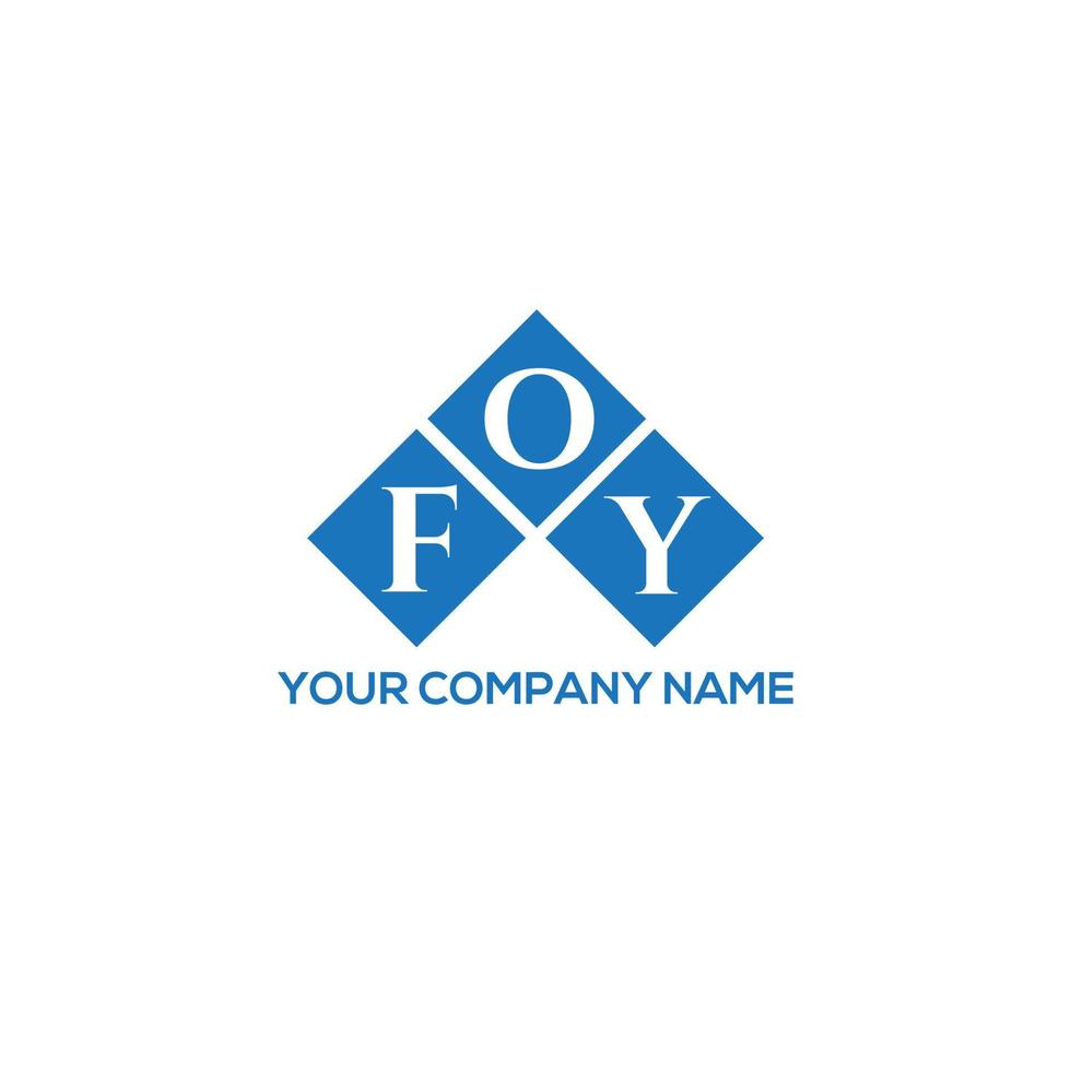 foy brev logotyp design på vit bakgrund. foy kreativa initialer brev logotyp koncept. foy brev design. vektor