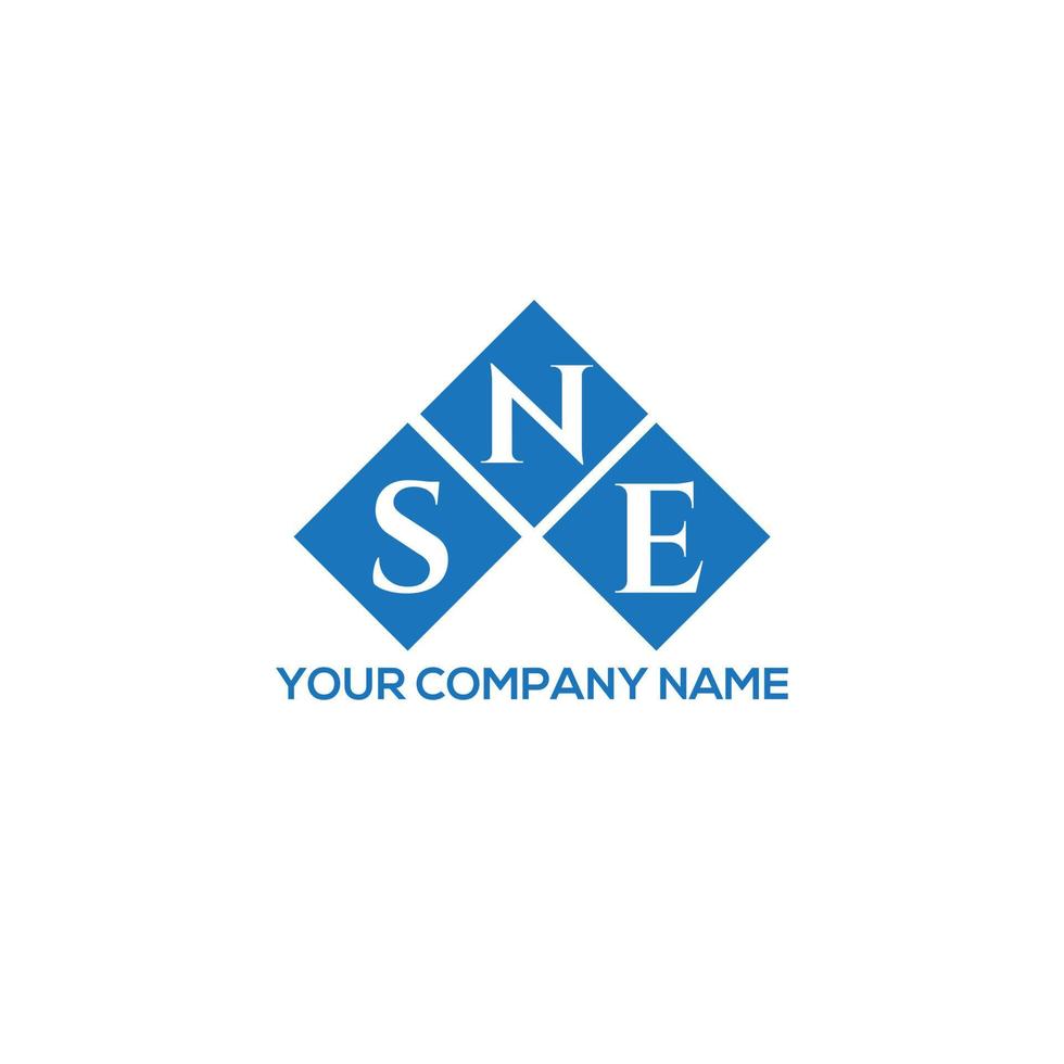 sne brev logotyp design på vit bakgrund. sne kreativa initialer brev logotyp koncept. sne bokstavsdesign. vektor