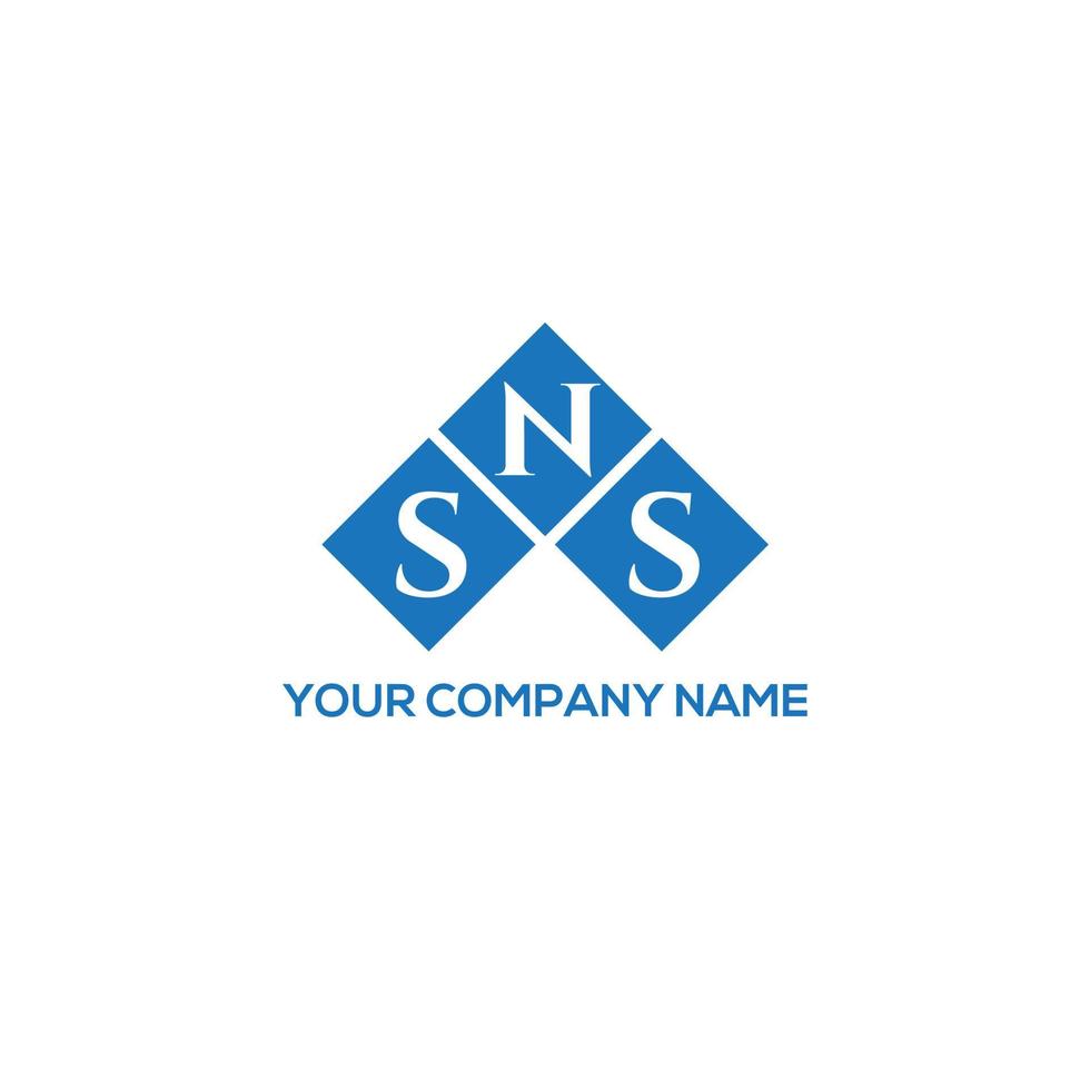 Sns-Brief-Logo-Design auf weißem Hintergrund. sns kreative Initialen schreiben Logo-Konzept. sns Briefgestaltung. vektor
