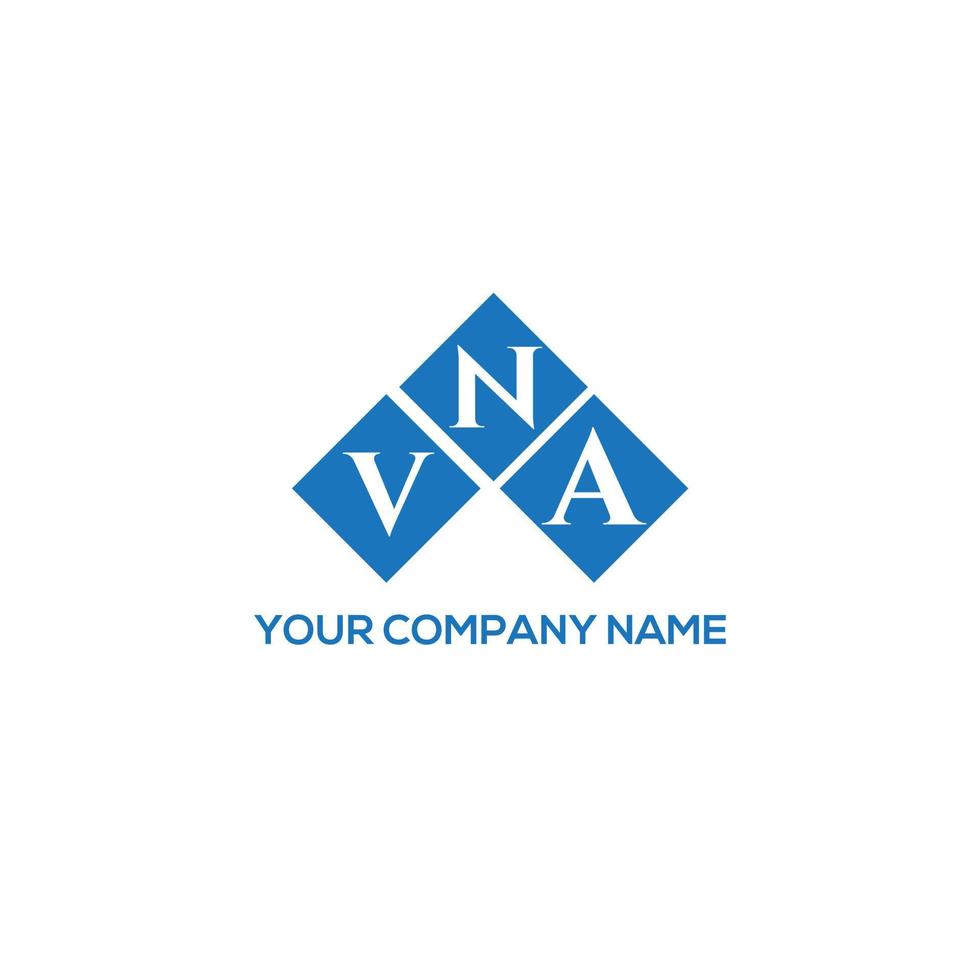 vna-Brief-Design.vna-Brief-Logo-Design auf weißem Hintergrund. vna kreatives Initialen-Buchstaben-Logo-Konzept. vna-Brief-Design.vna-Brief-Logo-Design auf weißem Hintergrund. v vektor