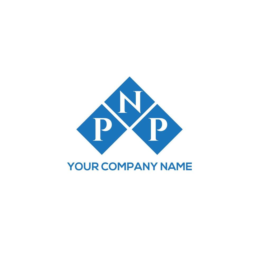 pnp brev logotyp design på vit bakgrund. pnp kreativa initialer brev logotyp koncept. pnp brev design. vektor