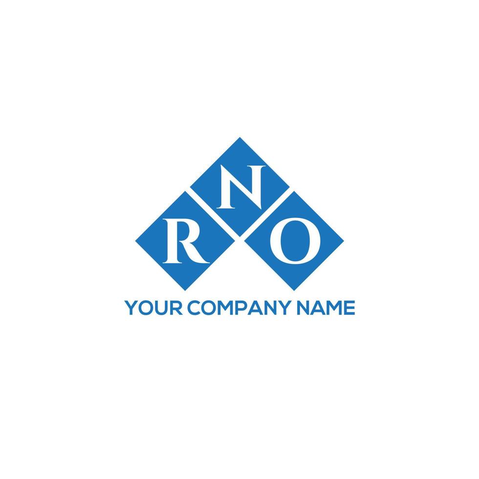 rno-Brief-Logo-Design auf weißem Hintergrund. rno kreative Initialen schreiben Logo-Konzept. rno Briefgestaltung. vektor