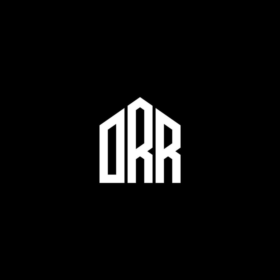 orr kreativa initialer brev logotyp koncept. orr letter design.orr bokstav logo design på svart bakgrund. orr kreativa initialer brev logotyp koncept. orr bokstavsdesign. vektor