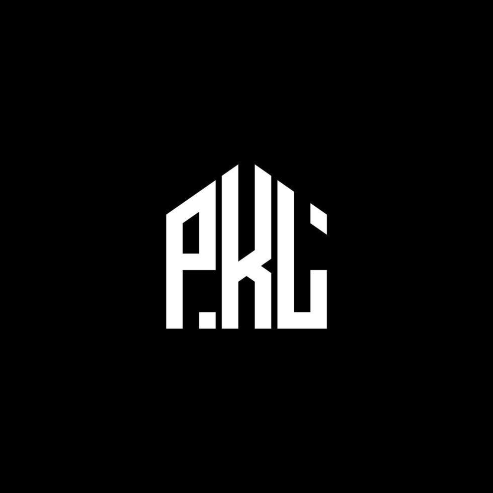 pkl kreativa initialer brev logotyp koncept. pkl letter design.pkl bokstav logo design på svart bakgrund. pkl kreativa initialer brev logotyp koncept. pkl bokstavsdesign. vektor