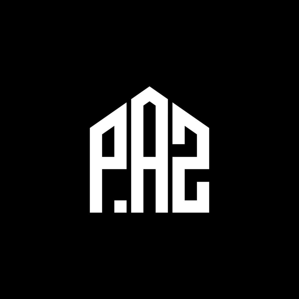 Paz-Brief-Design.Paz-Brief-Logo-Design auf schwarzem Hintergrund. paz kreative Initialen schreiben Logo-Konzept. Paz-Brief-Design.Paz-Brief-Logo-Design auf schwarzem Hintergrund. p vektor