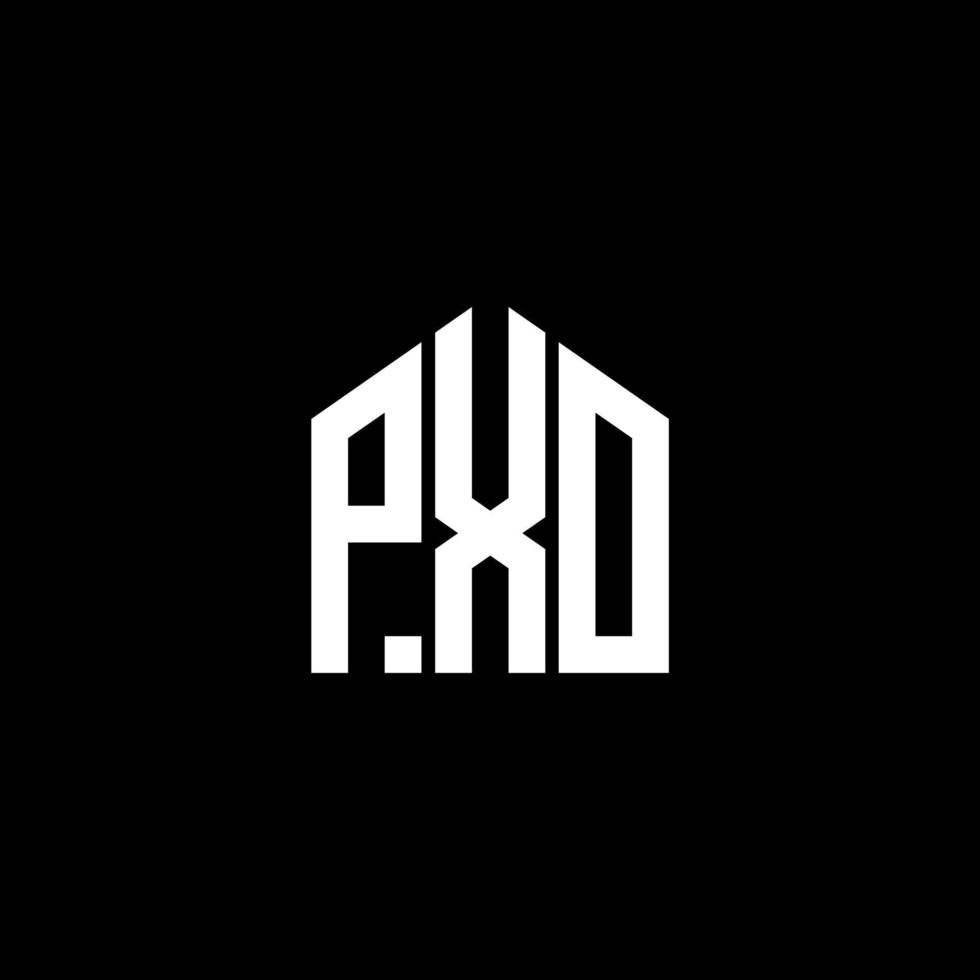 pxo-Buchstaben-Design.pxo-Buchstaben-Logo-Design auf schwarzem Hintergrund. pxo kreatives Initialen-Buchstaben-Logo-Konzept. pxo-Buchstaben-Design.pxo-Buchstaben-Logo-Design auf schwarzem Hintergrund. p vektor