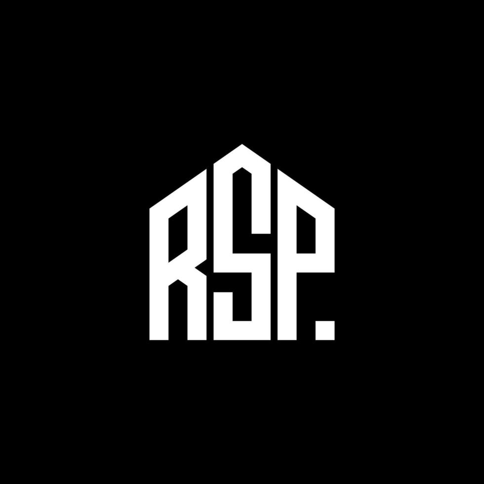 rsp letter design.rsp letter logotyp design på svart bakgrund. rsp kreativa initialer brev logotyp koncept. rsp letter design.rsp letter logotyp design på svart bakgrund. r vektor