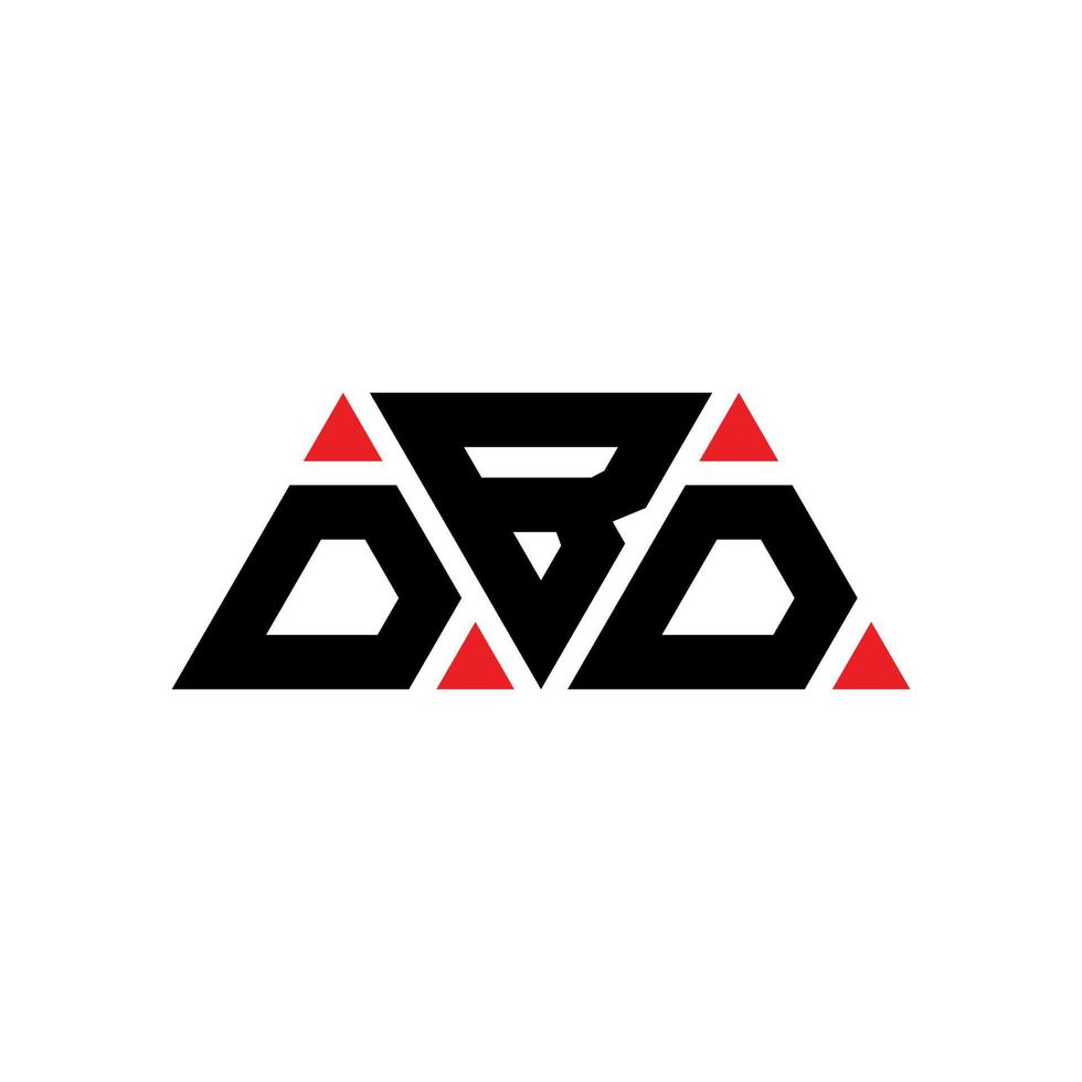 dbd-Dreieck-Buchstaben-Logo-Design mit Dreiecksform. dbd-Dreieck-Logo-Design-Monogramm. dbd-Dreieck-Vektor-Logo-Vorlage mit roter Farbe. dbd dreieckiges Logo einfaches, elegantes und luxuriöses Logo. dbd vektor