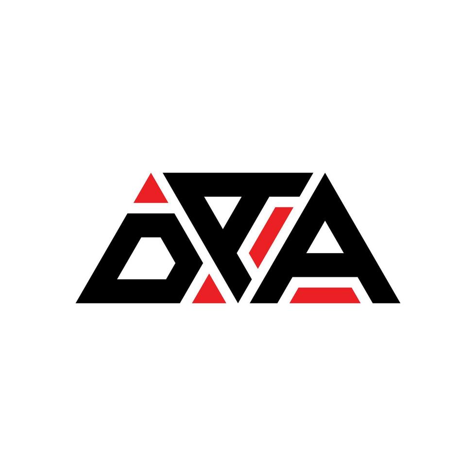 daa-Dreieck-Buchstaben-Logo-Design mit Dreiecksform. Daa-Dreieck-Logo-Design-Monogramm. Daa-Dreieck-Vektor-Logo-Vorlage mit roter Farbe. daa dreieckiges logo einfaches, elegantes und luxuriöses logo. daa vektor