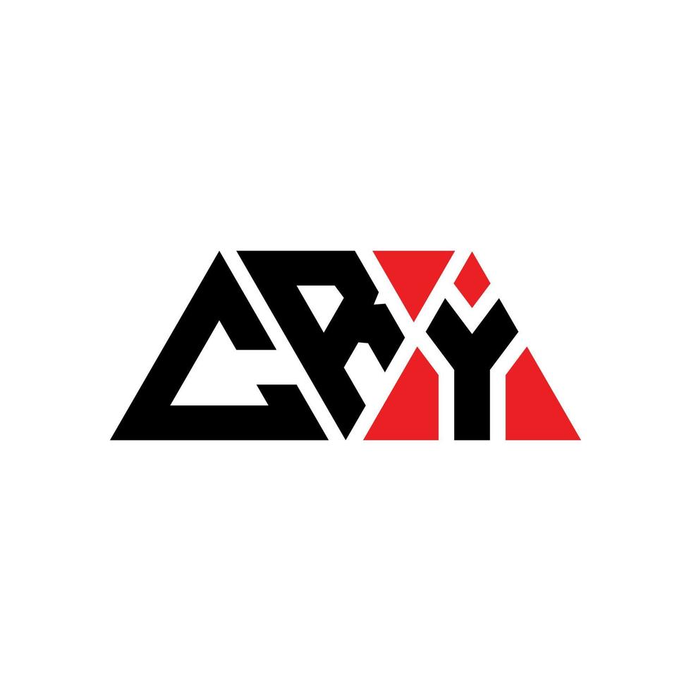 Cry Triangle Letter Logo Design mit Dreiecksform. weinen dreieck logo design monogramm. Cry Dreieck Vektor Logo Vorlage mit roter Farbe. Cry dreieckiges Logo einfaches, elegantes und luxuriöses Logo. Schrei