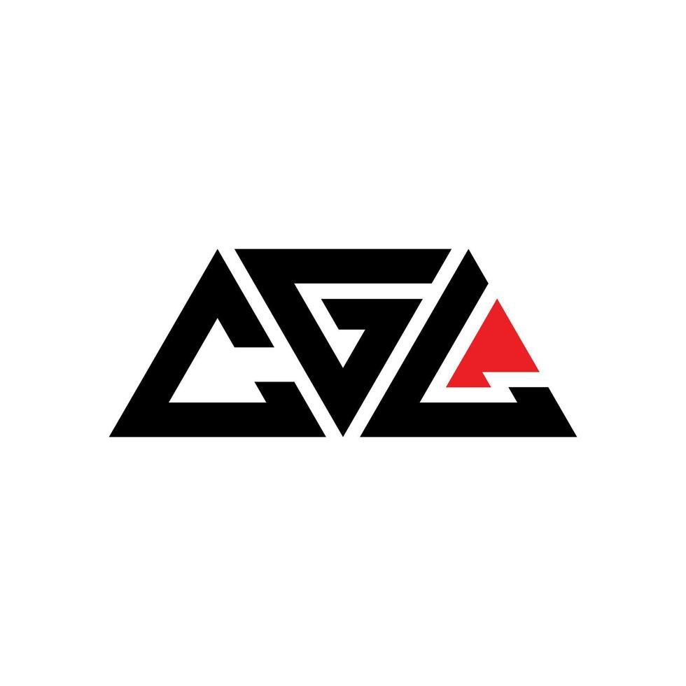 cgl Dreiecksbuchstaben-Logo-Design mit Dreiecksform. Cgl-Dreieck-Logo-Design-Monogramm. cgl-Dreieck-Vektor-Logo-Vorlage mit roter Farbe. cgl dreieckiges Logo einfaches, elegantes und luxuriöses Logo. kgl vektor