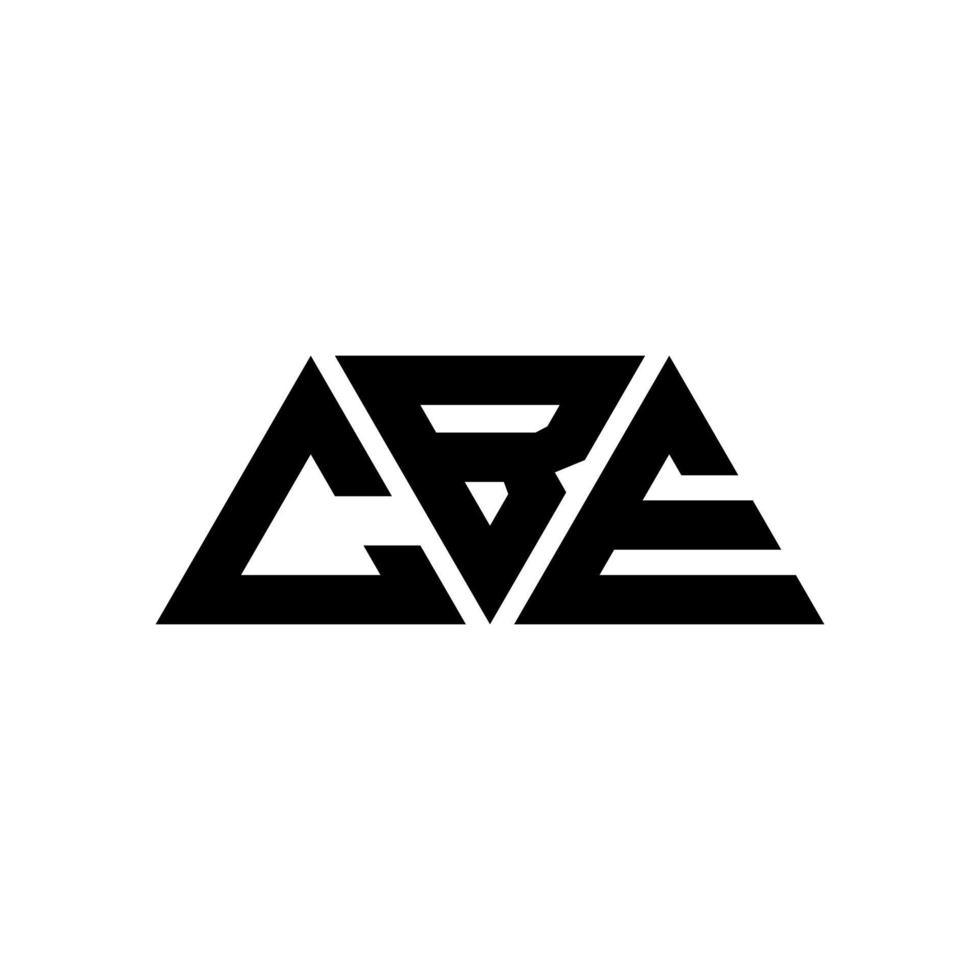 cb-Dreieck-Buchstaben-Logo-Design mit Dreiecksform. CBE-Dreieck-Logo-Design-Monogramm. CBE-Dreieck-Vektor-Logo-Vorlage mit roter Farbe. cbe dreieckiges Logo einfaches, elegantes und luxuriöses Logo. cbe vektor